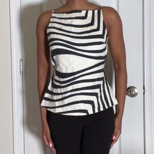 ZARA Ying & Yang Backless Top